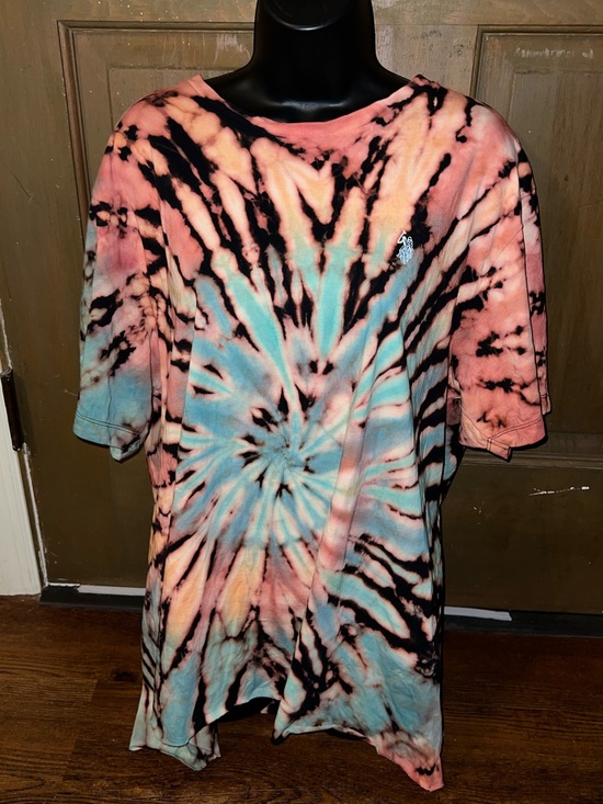 U.S. Polo Assn. Tops - Black Rainbow Handmade Tie Dye Bold Short Sleeve Casual Shirt Size XL